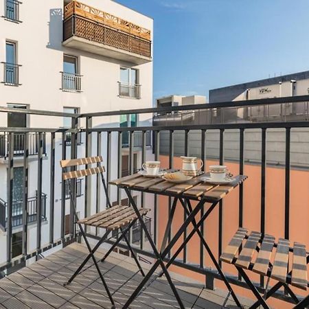 Modern Riverside Apartment With Free Parking Space Szczecin Bagian luar foto