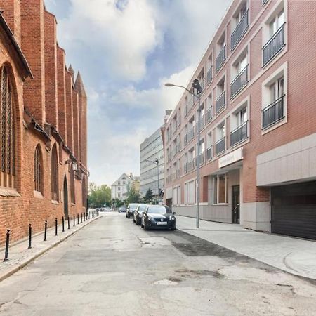 Modern Riverside Apartment With Free Parking Space Szczecin Bagian luar foto